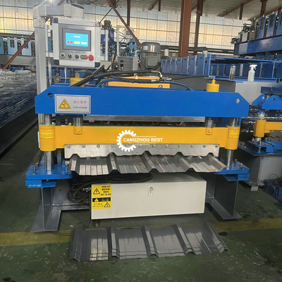 Tr5 PV5 Color Steel Roofing Sheet Roll Forming Machine SPS-gesteuert