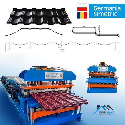Verglasete Fliesenplatten-Dachpresse zur Herstellung von Doppelschicht-Rollformmaschinen