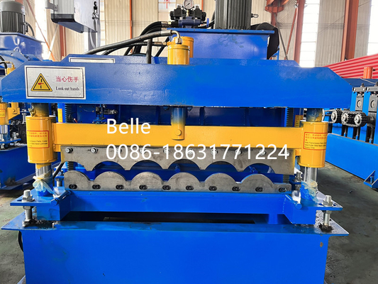 9-11 Reihen Dachmaschine mit 300H Stahl und 8-12m/min Produktivität