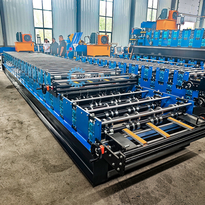15-20m/Min Doppelschicht-Dachrollenformmaschine für die Anpassung von Breiten