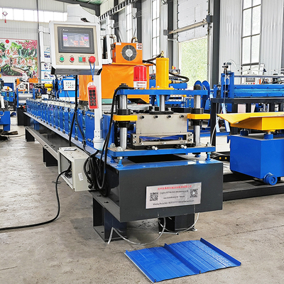 Farbige Stahl Doppel-Selbstverriegelungs-Stahl-Metallprofil-Dachplatten-Rollformmaschine