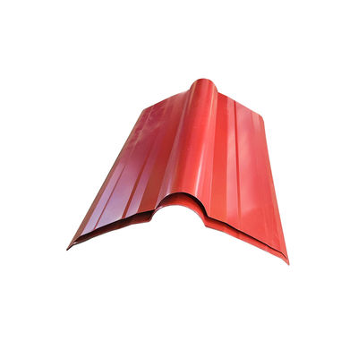 380V 50Hz 3-Phasen 15 Stationen Hochwertige 45# Stahl Firstkappen-Profilieranlage mit Dachfirstkappenmaschine