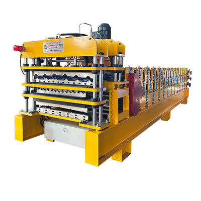 PPGI & GI Stahl drei Schicht-Dachblätter Rollen Formierung Maschine Produktionslinie