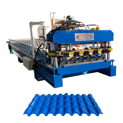 Baumaterialien 0,35-0,6 mm Monaco glasierte Dachziegel-Rollformmaschine