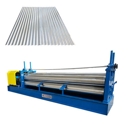 Verzinktes Stahl dünnes Material 0,12 mm Fass gewölbte Dachplatten Rollen Formierung Maschine