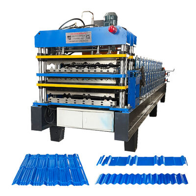 Integrierte 3-in-1-Rollformmaschine mit Doppeldeck und Einzelschicht