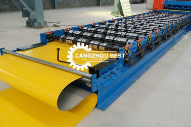 PPGI-Farbstein-überzogene Dachplatte-Maschinen-Stahldeckungs-Blatt, das Maschine herstellt