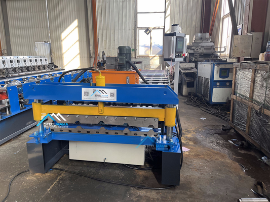 Hochgeschwindigkeits 45# Stahl-Rollendeckplattenformmaschine mit 4Kw Motorleistung