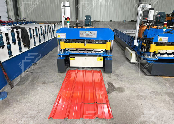 3Kw Hydraulic Cutting Steel Roof Sheet Roll Forming Machine Preis