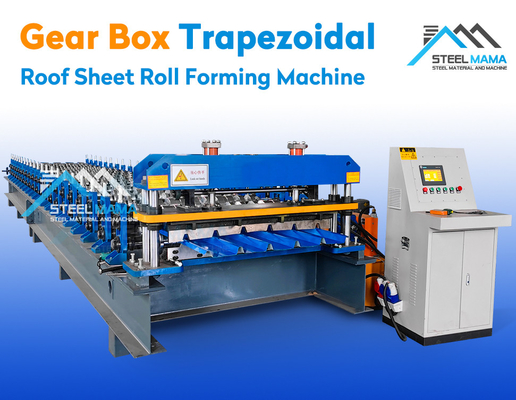 45# Stahlrolle Hydraulisches Schneiden Dachblech Rollformmaschine mit 5,5 kW