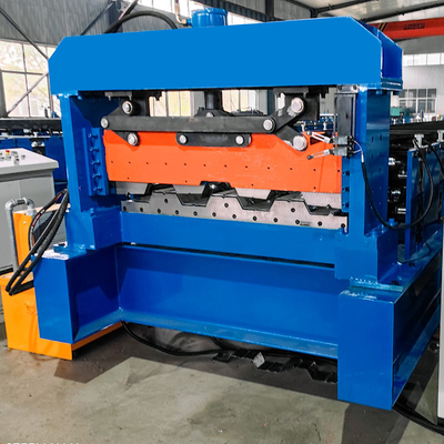 Stahlprofil galvanisierte PLC-Steuerung Decking-Blatt-Boden-Roll-Formmaschine