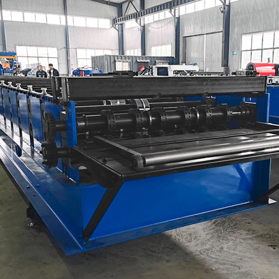 Stahlprofil galvanisierte PLC-Steuerung Decking-Blatt-Boden-Roll-Formmaschine