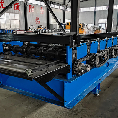 Stahlprofil galvanisierte PLC-Steuerung Decking-Blatt-Boden-Roll-Formmaschine