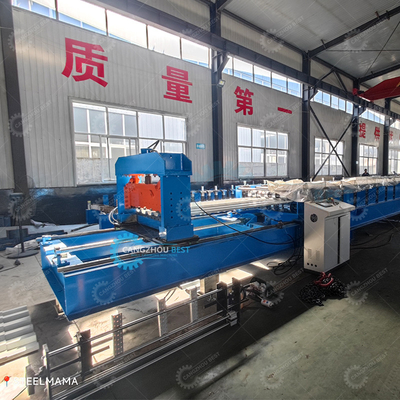 Galvanisierte Fliegende Schneider Non Stop 20m/min Decking Boden Stahlblech Rollen Formierung Maschine