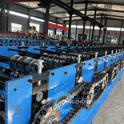 Galvanisierte Fliegende Schneider Non Stop 20m/min Decking Boden Stahlblech Rollen Formierung Maschine