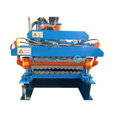 Trapezoide IBR Stahldach-Rolle der Farbe, diemaschinen-hydraulische Schneidvorrichtung bildet