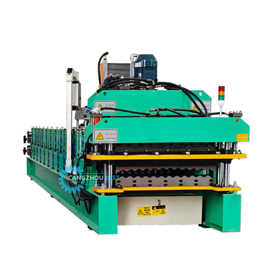 Farbstahlprofil Hydraulische Doppelschicht-Blattmetall-Dachmaschine PLC-Steuerung