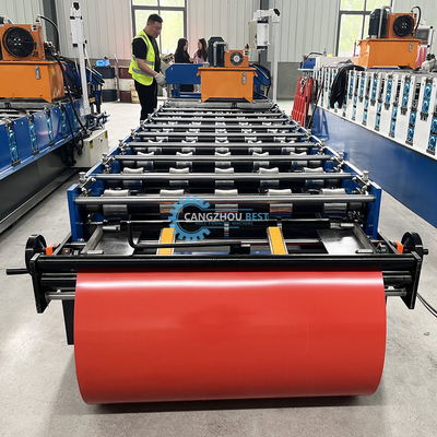 Gi 900mm Wirkungsbreite Stahlprofil Ibr Dachblech Rollformmaschine für Bau