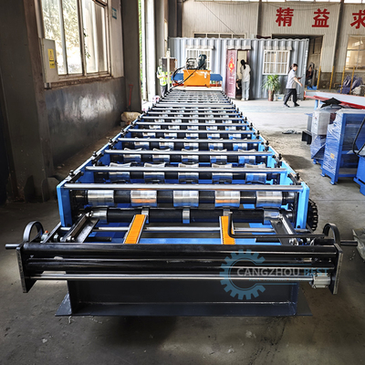 Hydraulische PLC-Steuerung Metall-Dachplatten-Rollformmaschine für Baustoffe