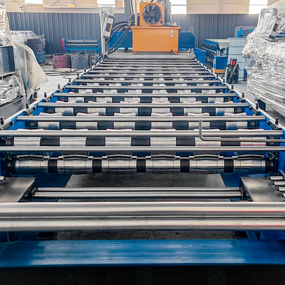 Glasfliesen-Doppelschicht-Dachplatten-Rollformmaschine mit hochpräzisem Zähler