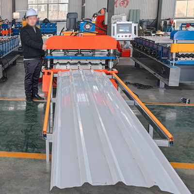 Farbstahlprofil Hochgeschwindigkeits-Rib/R-Panel-Dachblech-Rollformmaschine