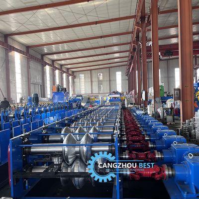 Stahldicke 4 mm Eisen Schnellwechsel 2&amp;3 Wellen Crash Barrier Roll Forming Machine