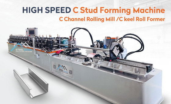 Hochgeschwindigkeits-Rollformmaschine mit 12-14 m/min Formgeschwindigkeit