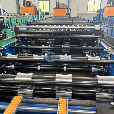 Automatische Schneidmaschine Hydraulikkraft Stahlprofil Doppelschicht-Dachrollenformmaschine