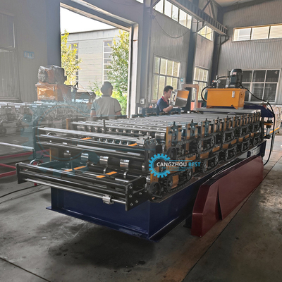 1000 mm Spulenbreite IBR Blech Wellstahlprofil Doppelschicht Rollenformmaschine