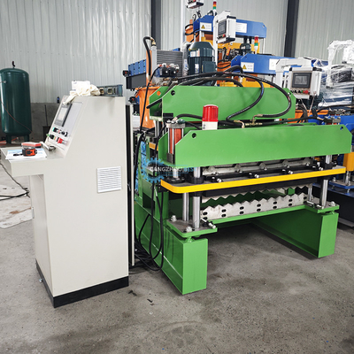 Geschwindigkeitsstabile automatische PPGI Ridge Cap Roll Formmaschine mit 15-16 Stationen