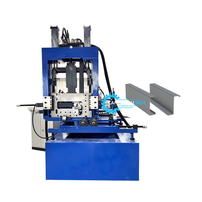 Plc-Steuerung C Z U Purlin Rollenformmaschine Hydraulisches Streichen und Schneiden