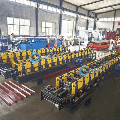 PLC-Steuerung Hydraulische Formschneidmaschine T-Profil V-Form Zaun Stahl machen Rollen Formen