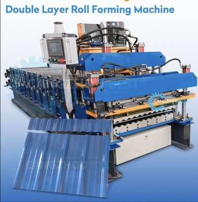 3.5T Kettenübertragungsmaschine 1000 mm für die Rollformung von Dachfliesen