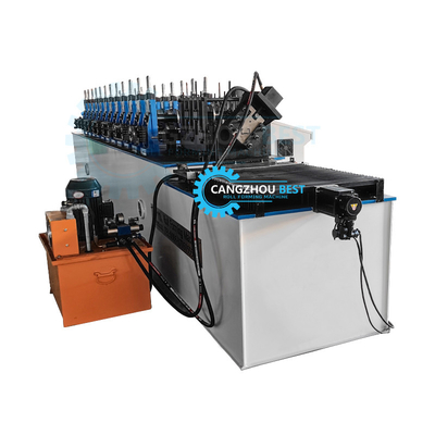 Verstellbare Stahl-Stud- und Gleis-Rollformmaschine mit ±2 mm Schneid Toleranz und Omron-Encoder
