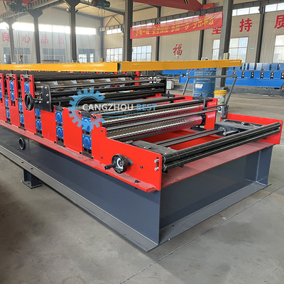 Automatisch gesteuerte Stahlprofil-Doppelschicht-Dachplatten-Rollformmaschine