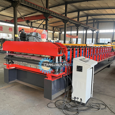 Automatisch gesteuerte Stahlprofil-Doppelschicht-Dachplatten-Rollformmaschine