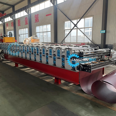 Europa Farbe Bambus-Dachfliese IBR-Dachplatte Doppelschicht Rollenformmaschine