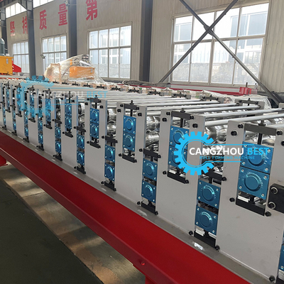 Europa Farbe Bambus-Dachfliese IBR-Dachplatte Doppelschicht Rollenformmaschine