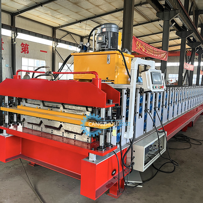 Automatische Bedienung Stahlfliesen Dachplatte Maschine für eine reibungslose Produktion