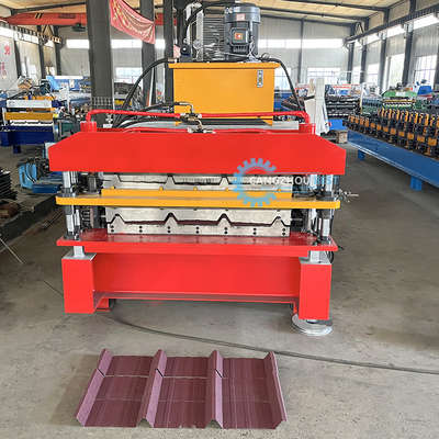 Automatische Bedienung Stahlfliesen Dachplatte Maschine für eine reibungslose Produktion