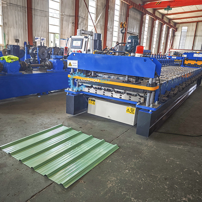 1050mm galvanisierte Stahldachprofil Trapezodial-Blatt-Roll-Formmaschine