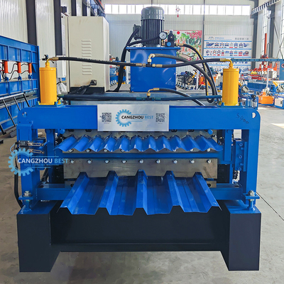 IBR 686 Wellstoff 762 Stahlprofil Doppelschicht-Dachplatten-Rollformmaschine