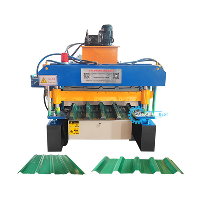 Hochrippen-Dachplatte Doppelschicht-Rollformmaschine automatisch