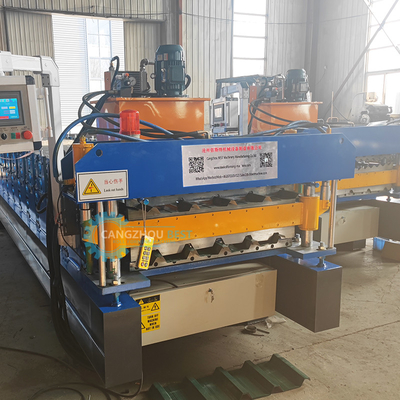 Hochrippen-Dachplatte Doppelschicht-Rollformmaschine automatisch