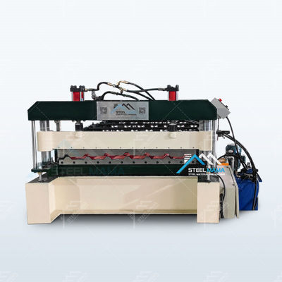 Kaltes Material Dicke 0,3-0,8 mm Metalldachplattenmaschine effizient produzieren