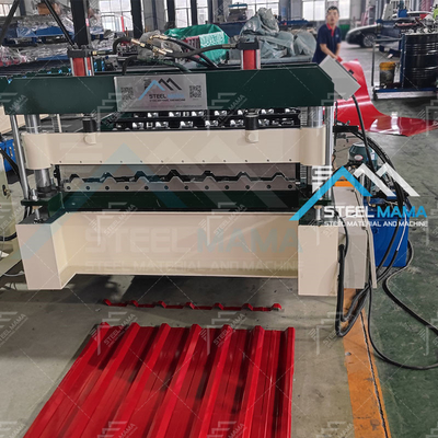 Kaltes Material Dicke 0,3-0,8 mm Metalldachplattenmaschine effizient produzieren