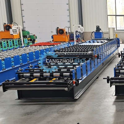 Hydraulisches Schneiden 45 Stahl-Rollende Dachplattenmaschine Geräuscharm