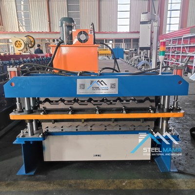 Anpassbare Doppelschicht-Dachplattenmaschine mit Delta PLC und hochwertigen 45-Stahlwalzen