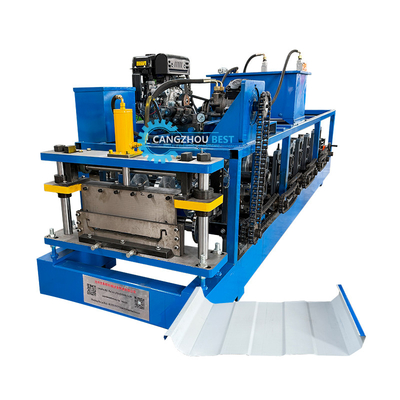 Portable Kr18 Stehende Nähmaschine Selbstverschluss-Dachplatten-Rollformmaschine