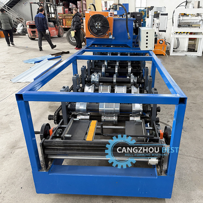 Portable Kr18 Stehende Nähmaschine Selbstverschluss-Dachplatten-Rollformmaschine